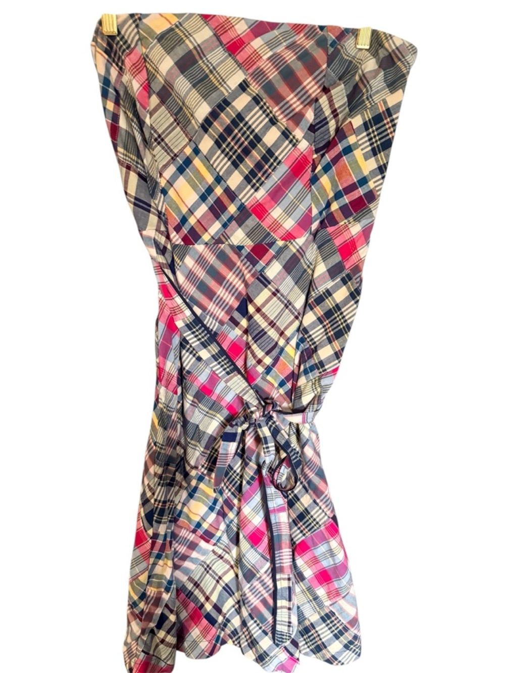 Vintage Madras AEO 
Patchwork Tie-Waist Sundress Sz. 12 EUC